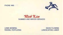 Rick Kier early business card